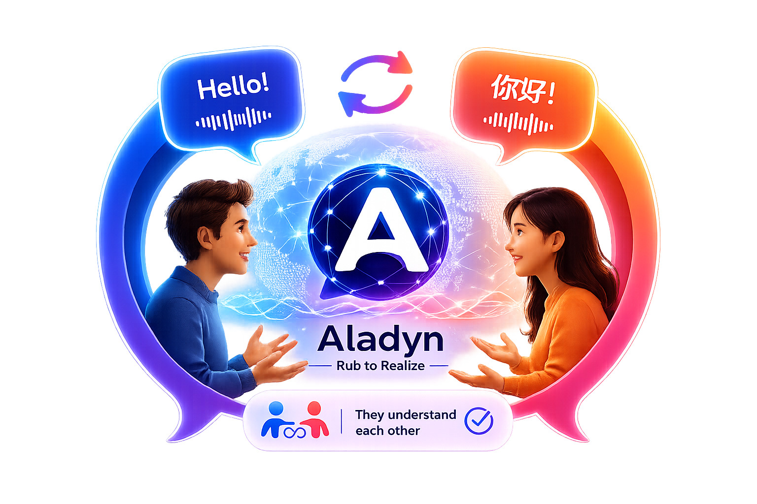 Aladyn — Rub to Realize & Eliminate language barriers